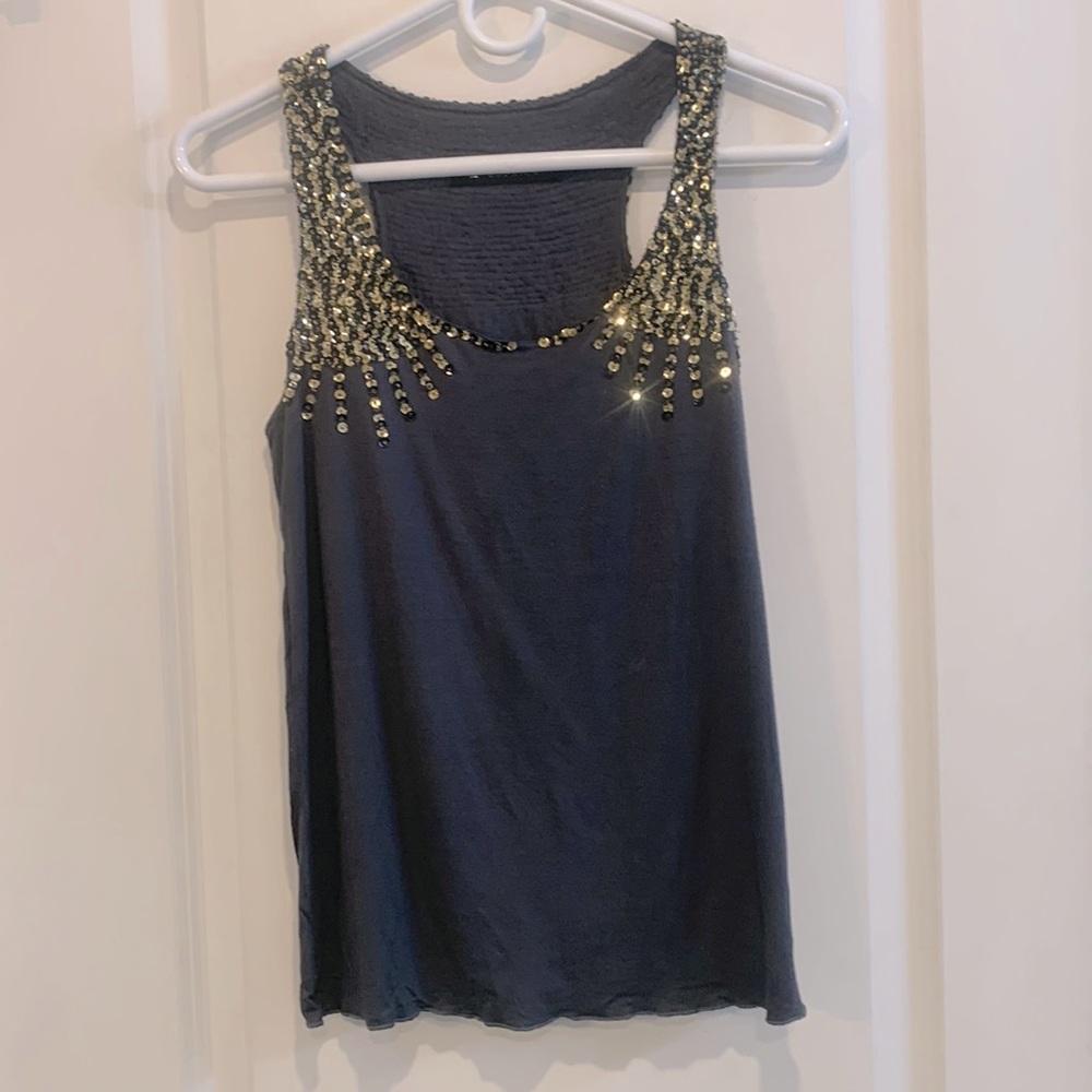 Sequined Tank Top